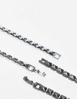 Reclaimed Vintage Unisex Beady Bracelet 2 Pack For Unisex Multi -Fit Outfits Store 207761518 3