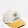 Reclaimed Vintage Unisex Holiday Cap With Embroidery In Yellow For Men
