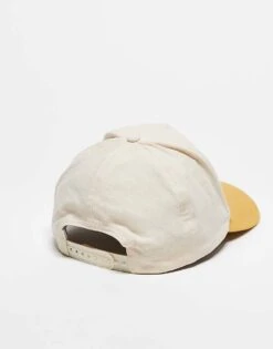 Reclaimed Vintage Unisex Holiday Cap With Embroidery In Yellow For Men -Fit Outfits Store 207910162 3