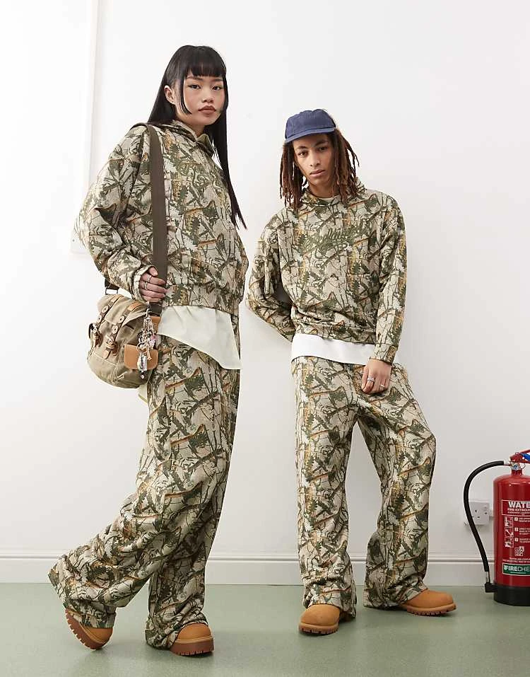 Reclaimed Vintage Unisex Oversized Co-ord In Camo Print 3 Reclaimed Vintage Unisex Oversized Co-ord In Camo Print