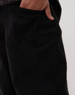 Reclaimed Vintage Baggy Cord Jean In Black For Men -Fit Outfits Store 207936682 4