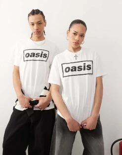 Reclaimed Vintage Unisex Oasis Licensed T-shirt In White For Unisex 11 Reclaimed Vintage Unisex Oasis Licensed T-shirt In White For Unisex -Fit Outfits Store 208197031 1 white 1