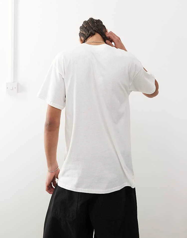 Reclaimed Vintage Unisex Oasis Licensed T-shirt In White For Unisex 4 Reclaimed Vintage Unisex Oasis Licensed T-shirt In White For Unisex - Image 2
