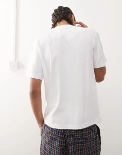 Reclaimed Vintage Unisex Fisherman Graphic T-shirt In White For Unisex -Fit Outfits Store 208231277 4