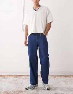 Reclaimed Vintage Relaxed Jean In Mid Blue For Men -Fit Outfits Store 208231313 1 midblue 1