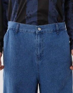 Reclaimed Vintage Unisex Relaxed Wide Leg Jeans In Blue For Unisex -Fit Outfits Store 208232244 5